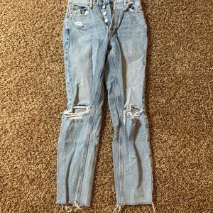 pacsun mom jeans, baggy, barley worn
